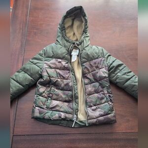 Camouflage Hooded Coat 3T